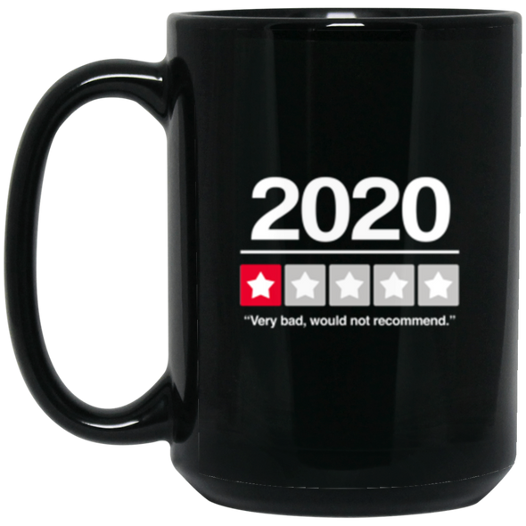 2020 Review Black Mug 15oz (2-sided)