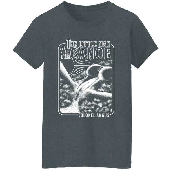 Man In Canoe Ladies Cotton Tee