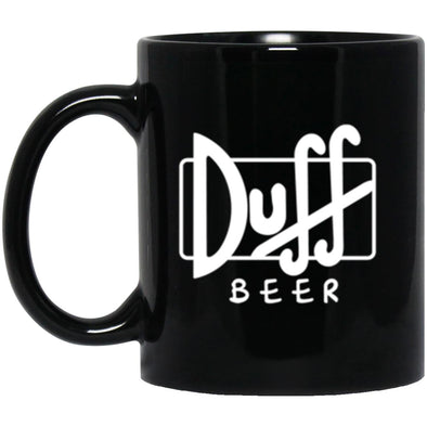 Duff Beer Black Mug 11oz (2-sided)