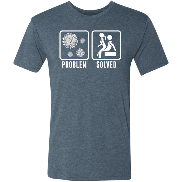 Quarantine Problem Solved Sex Premium Triblend Tee