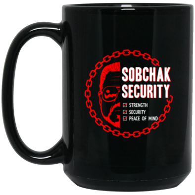 Sobchak Security Black Mug 15oz (2-sided)
