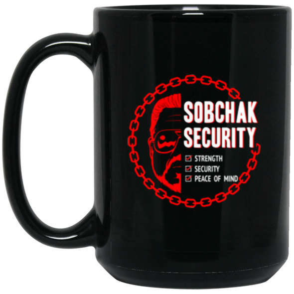 Sobchak Security Black Mug 15oz (2-sided)