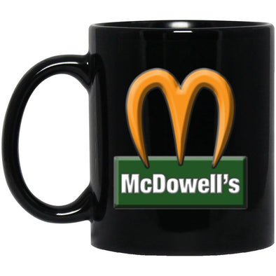 McDowell's Black Mug 11oz (2-sided)