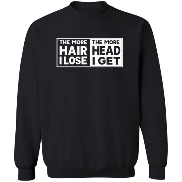 Less Hair, More Head  Crewneck Sweatshirt