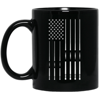 Pool Flag Black Mug 11oz (2-sided)