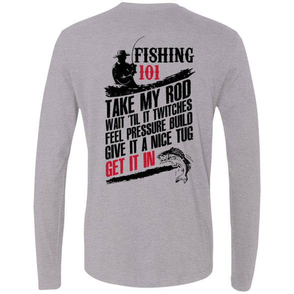 Fishing 101 Premium Long Sleeve (Back Print)