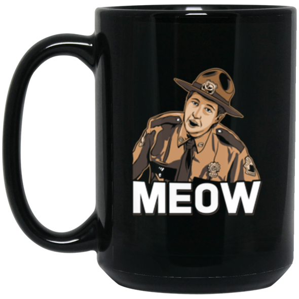Meow Black Mug 15oz (2-sided)