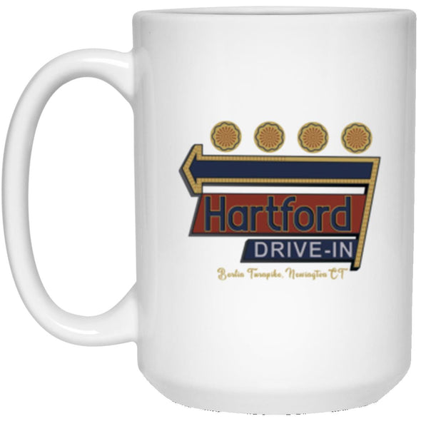 Hartford Drive In White Mug 15oz (2-sided)