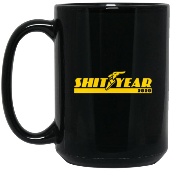 Shityear Black Mug 15oz (2-sided)
