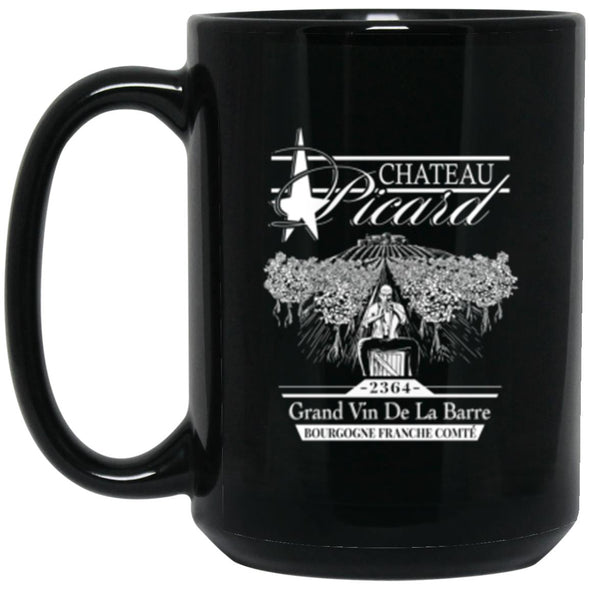 Chateau Picard Black Mug 15oz (2-sided)