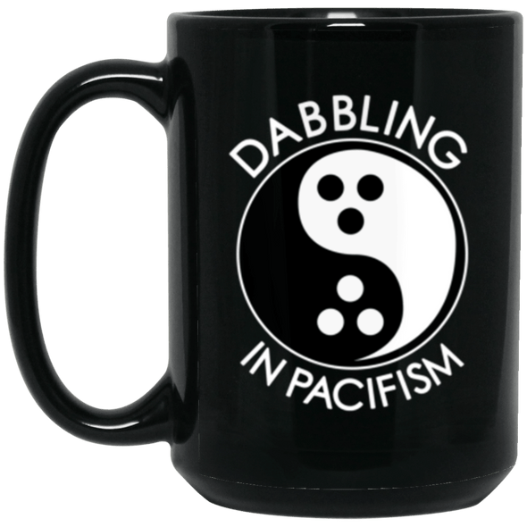 Pacifism Black Mug 15oz (2-sided)