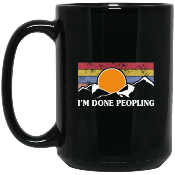 Done Peopling Black Mug 15oz (2-sided)