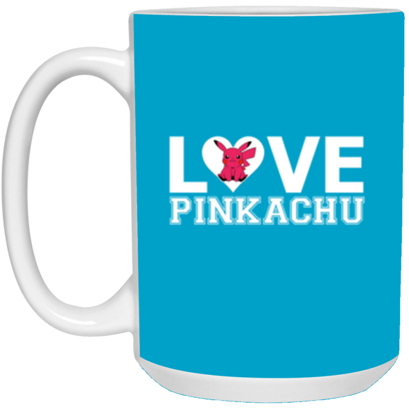 Pinkachu White Mug 15oz (2-sided)