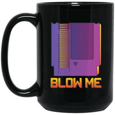 Blow Me Black Mug 15oz (2-sided)