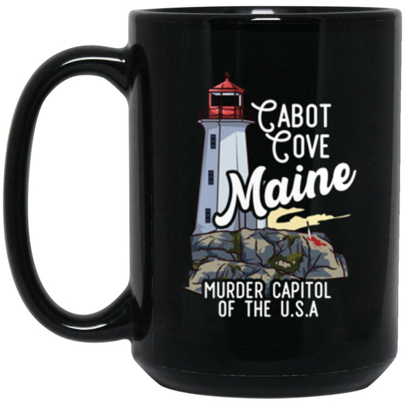 Cabot Cove Black Mug 15oz (2-sided)