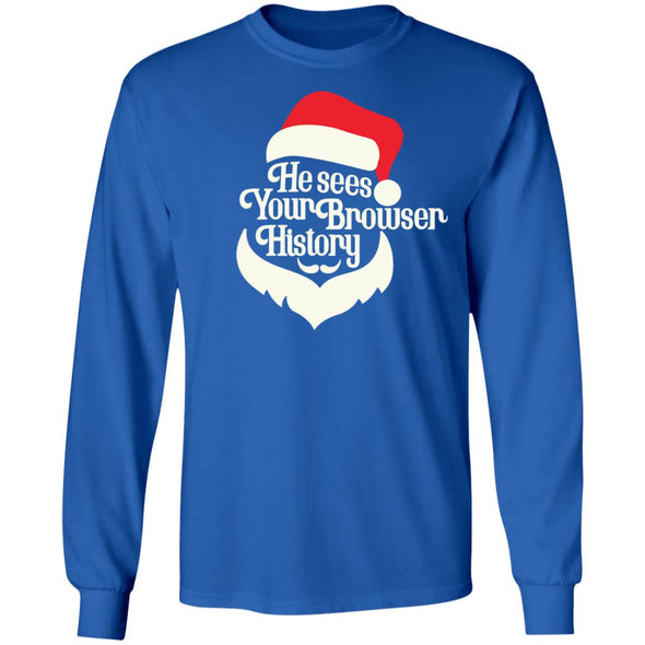 Santa Sees Heavy Long Sleeve