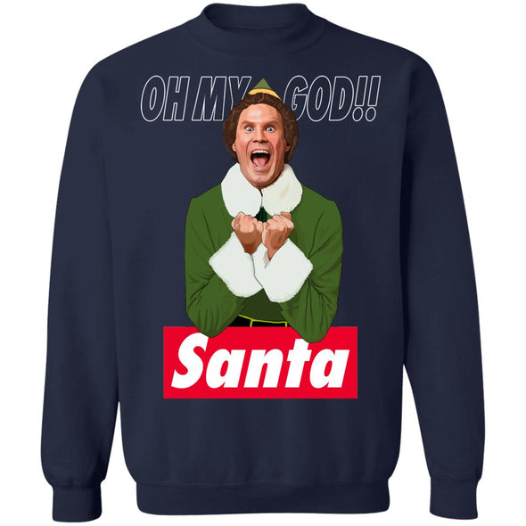 OMG Santa Crewneck Sweatshirt