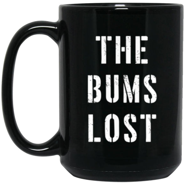 The Bums Lost Black Mug 15oz (2-sided)