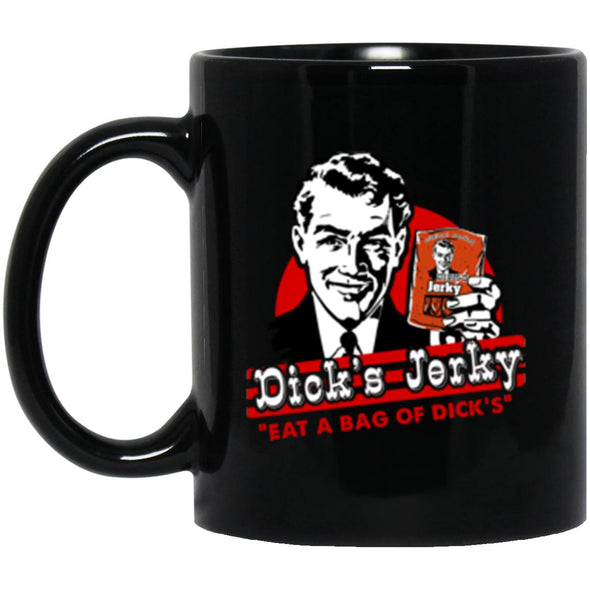 Dick's Jerky Black Mug 11oz (2-sided)