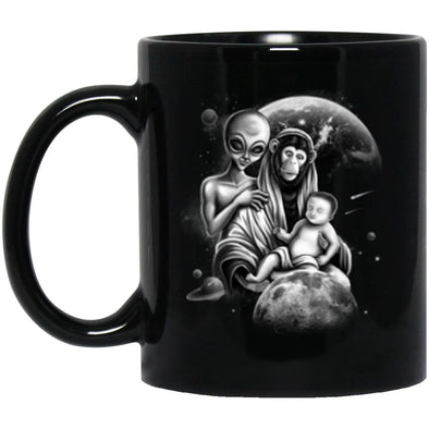 Adam and Eve Black Mug 11oz (2-sided)