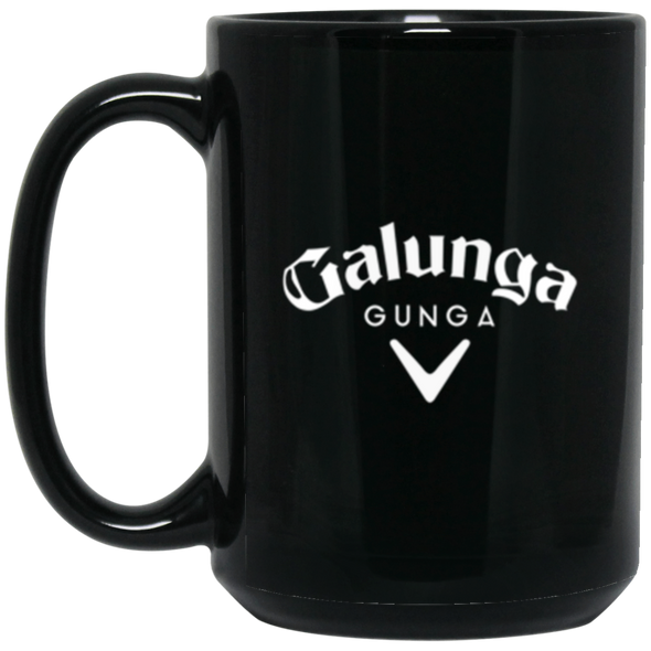 Gunga Galunga Black Mug 15oz (2-sided)