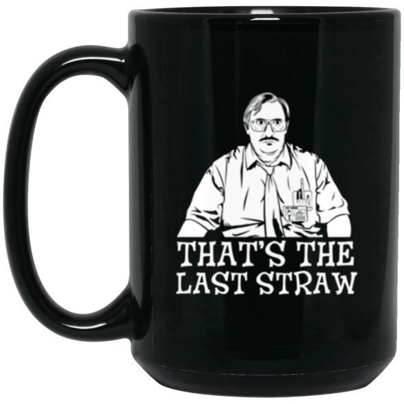 Milton Last Straw Black Mug 15oz (2-sided)