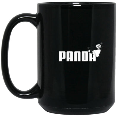 Panda Puma Black Mug 15oz (2-sided)