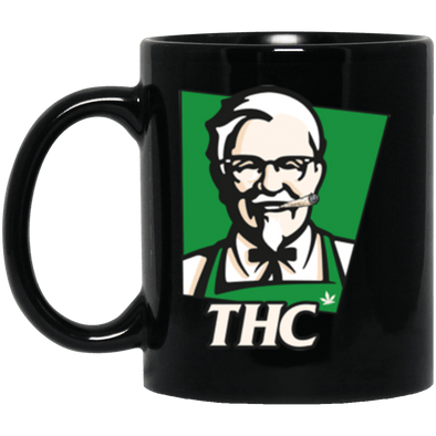 Not KFC...THC Black Mug 11oz (2-sided)