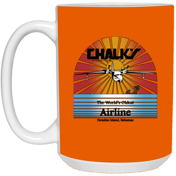Chalk's Airlines White Mug 15oz (2-sided)