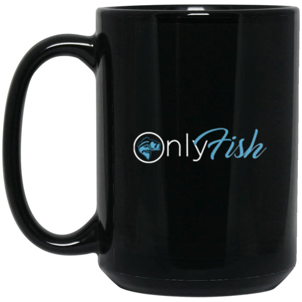 Only Fish Black Mug 15oz (2-sided)