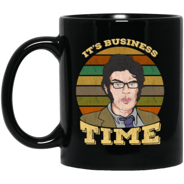 Business Time Black Mug 11oz (2-sided)