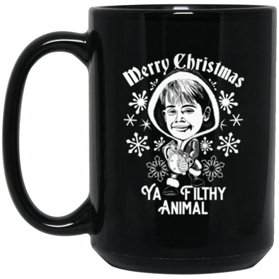 Filthy Animal Christmas Black Mug 15oz (2-sided)