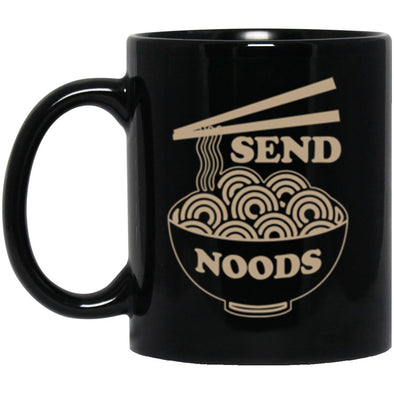 Send Noods Black Mug 11oz (2-sided)
