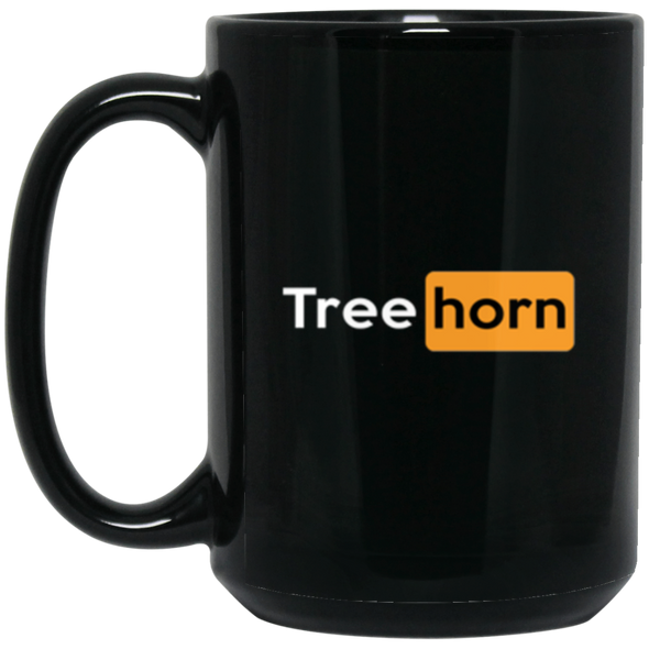 Treehorn Black Mug 15oz (2-sided)