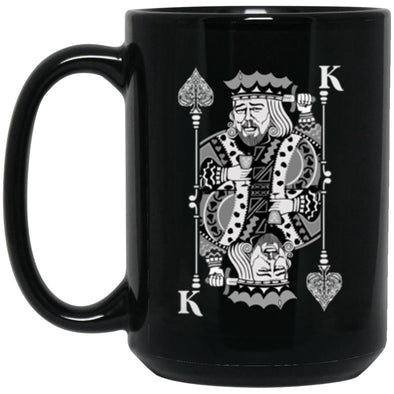King Leo Black Mug 15oz (2-sided)