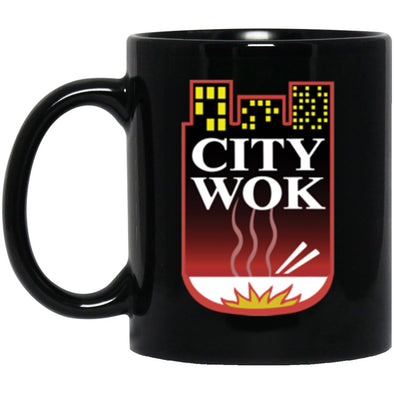 City Wok Black Mug 11oz (2-sided)