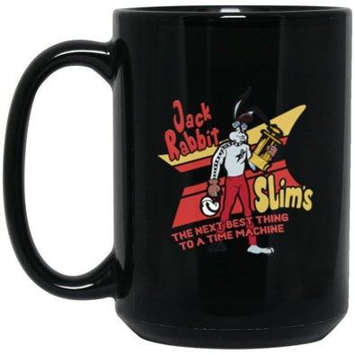 Jack Rabbit Slims Black Mug 15oz (2-sided)