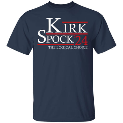 Kirk Spock 24 Cotton Tee