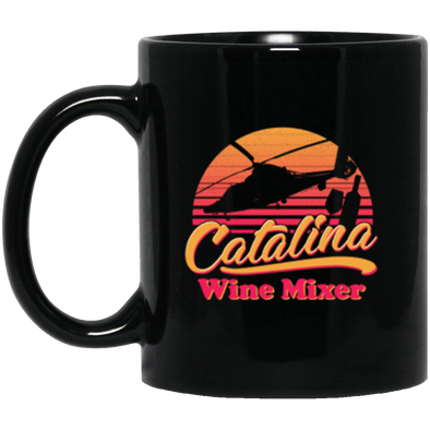 Catalina Wine Mixer Black Mug 11oz (2-sided)