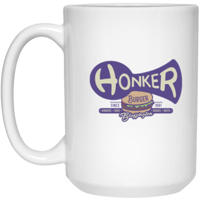 Honker Burger White Mug 15oz (2-sided)