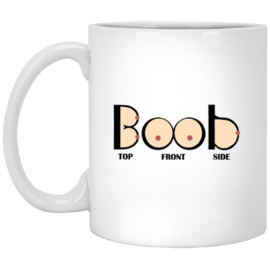Boob White Mug 11oz (2-sided)
