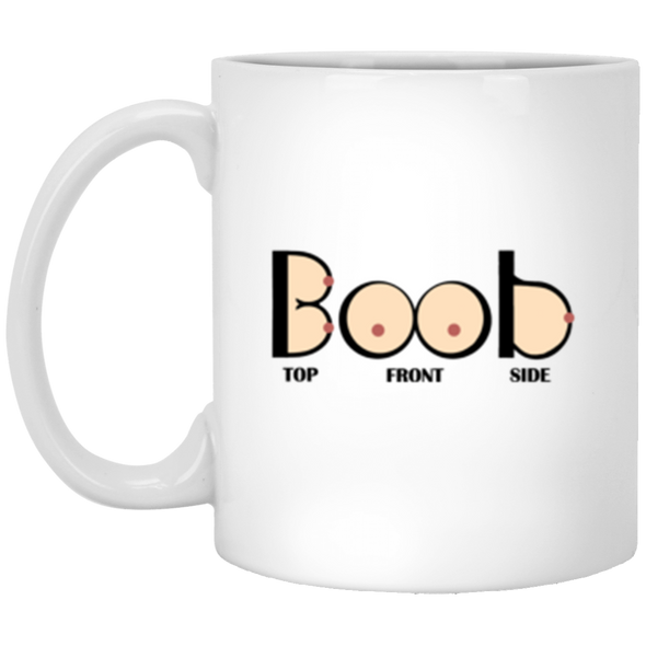Boob White Mug 11oz (2-sided)