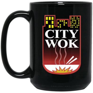 City Wok Black Mug 15oz (2-sided)