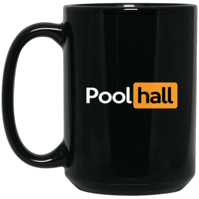 Pool Hall Black Mug 15oz (2-sided)