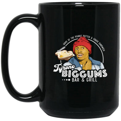 Biggums Bar & Grill Black Mug 15oz (2-sided)