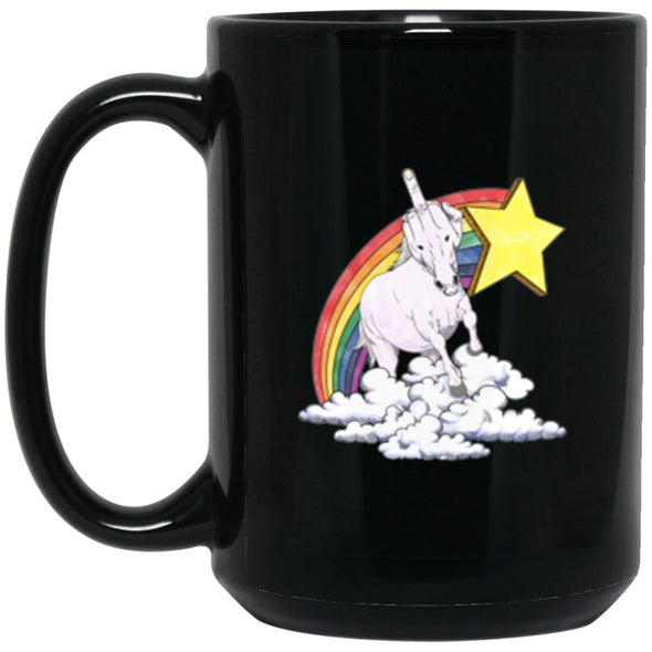 FUnicorn Black Mug 15oz (2-sided)