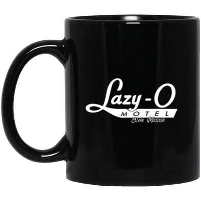 Lazy O Motel Black Mug 11oz (2-sided)