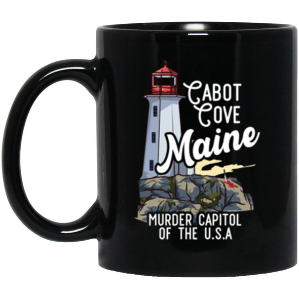 Cabot Cove Black Mug 11oz (2-sided)