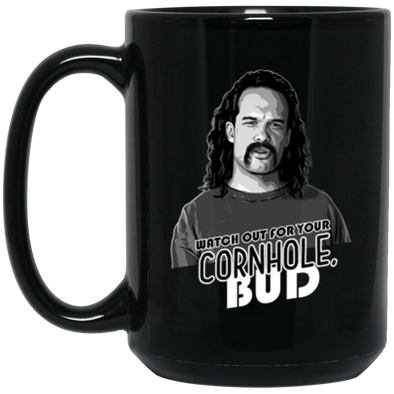 Cornhole Black Mug 15oz (2-sided)