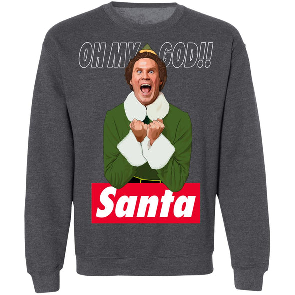 OMG Santa Crewneck Sweatshirt